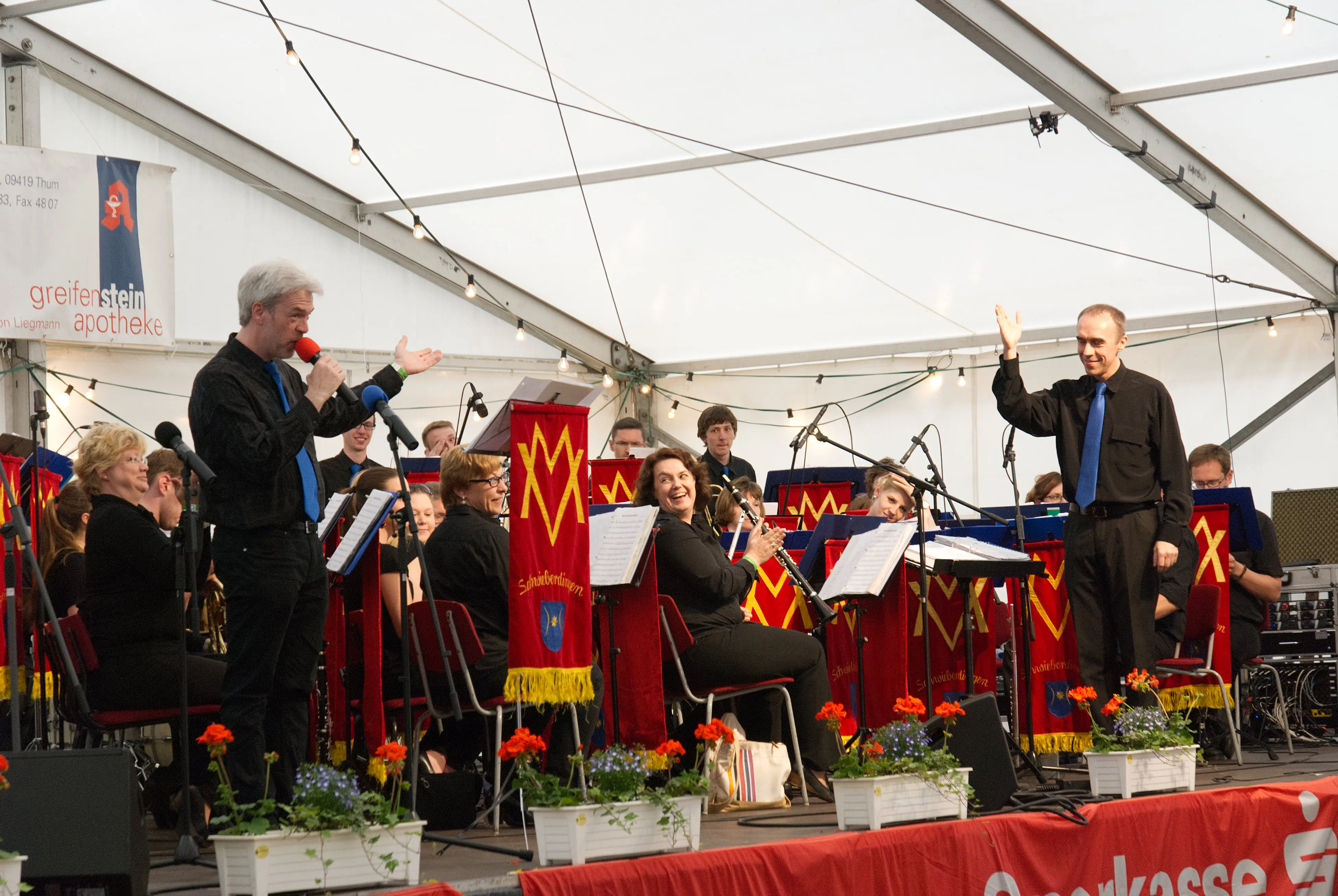 Blasorchester beim Thumer Orchestertreff 2016